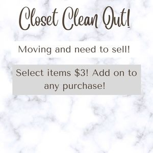 Closet Clean Out!